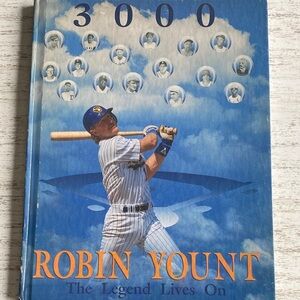 Vintage 1992 MLB Robin Yount 3000 Hits Commemorative Hardcover Book